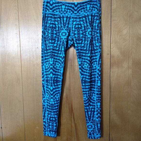 Z by Zella Women's Medium Geometric Print Multicolored Leggings Activewear Yoga - Picture 1 of 7